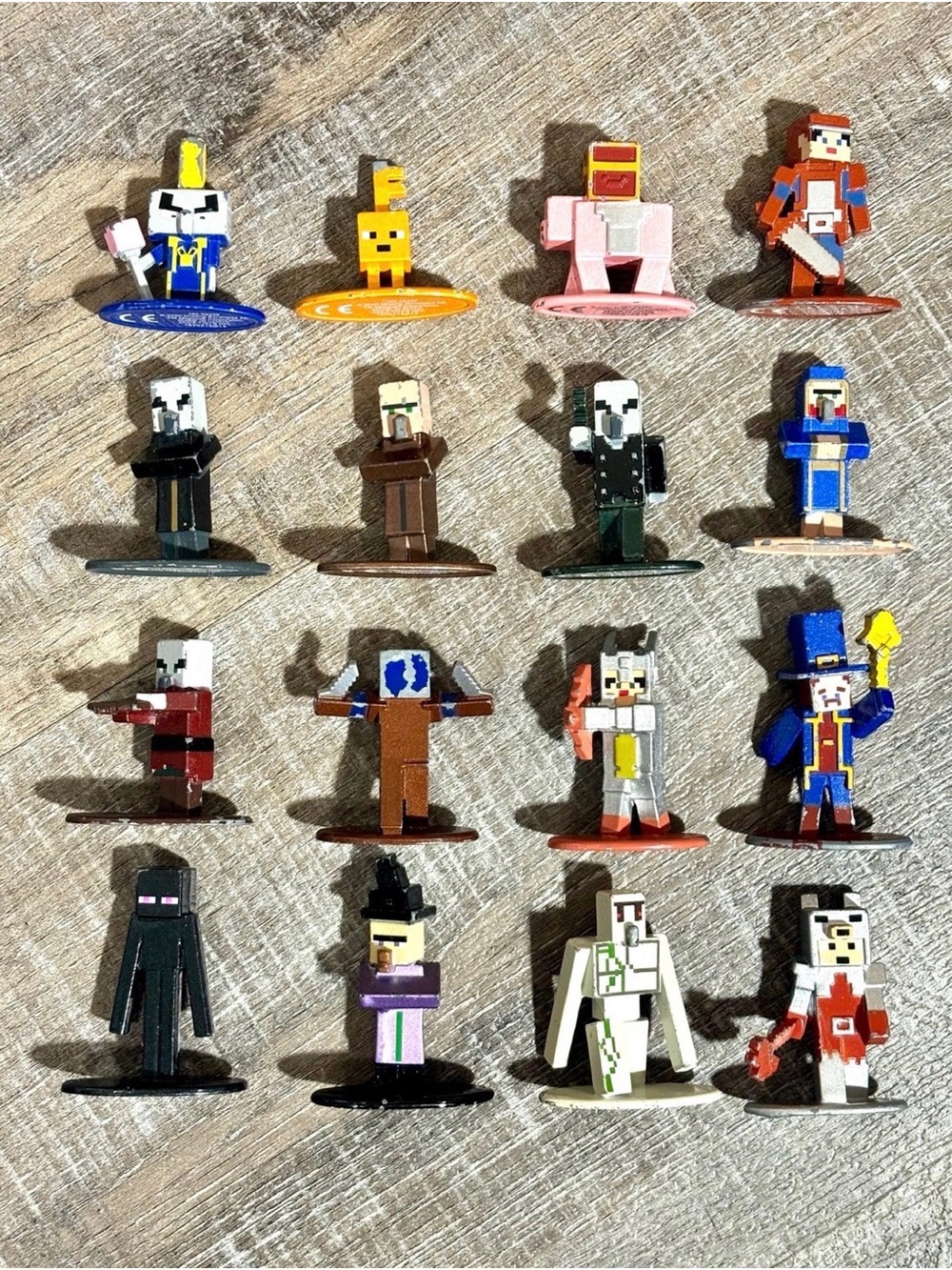 Minecraft Metal Figures Set